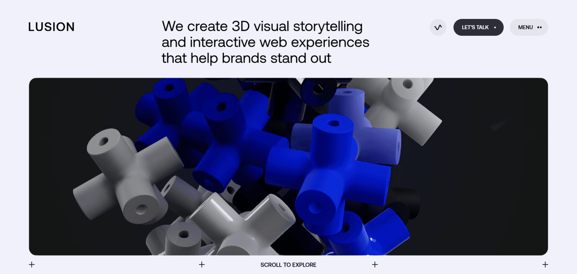 Lusion Creative Agency Website Landing Page