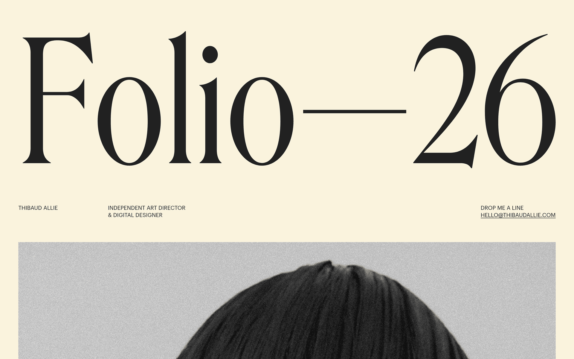 Thibaud Allie website screenshot